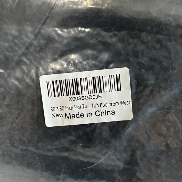 80 * 80 Inch Hot Tub Mat, Extra Large Inflatable Hot Tub Pad Outdoor Indoor - Picture 2 of 4